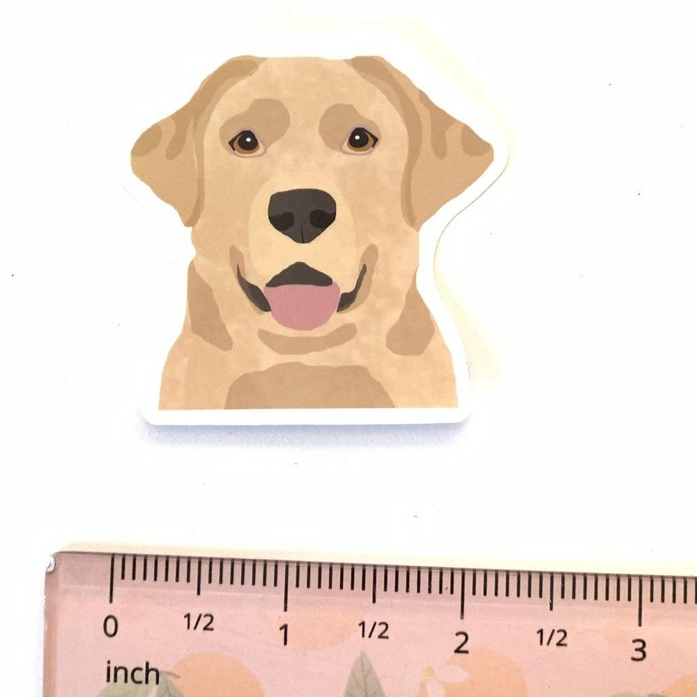 Yellow Lab Vinyl Sticker - Picture 2 of 2